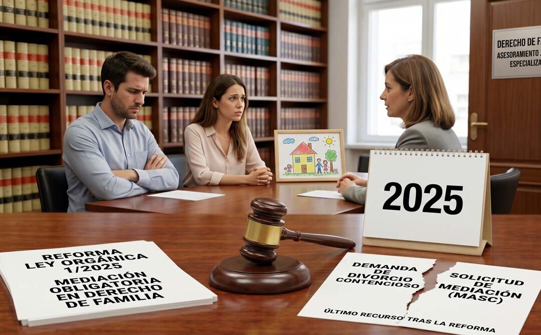 Mediación obligatoria antes de divorciarse tras la reforma del año 2025