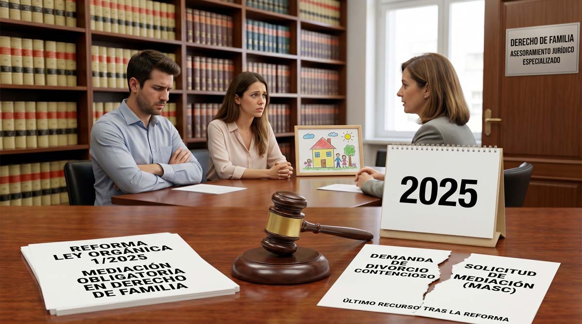 Mediación obligatoria antes de divorciarse tras la reforma del año 2025 Mediación obligatoria antes de divorciarse tras la reforma del año 2025